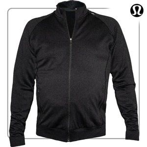 Lululemon Men's Black Zip Top (Size L)